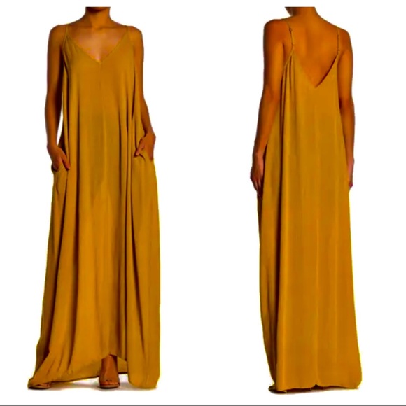 #06 Adjustable straps loose fit side pocket maxi dress - Picture 4 of 4